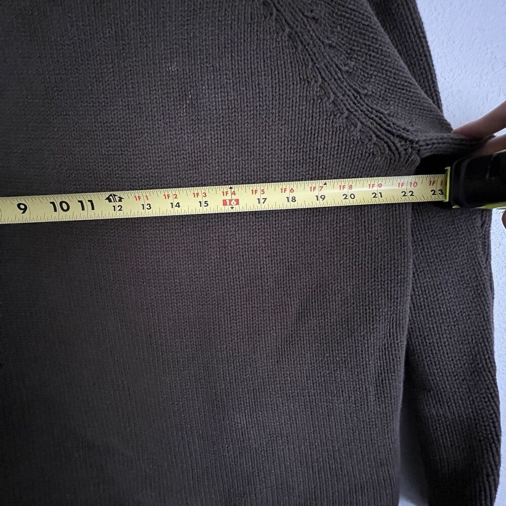 Vintage J Crew Men’s Cotton Roll neck Sweater Size L Brown - Picture 5 of 5